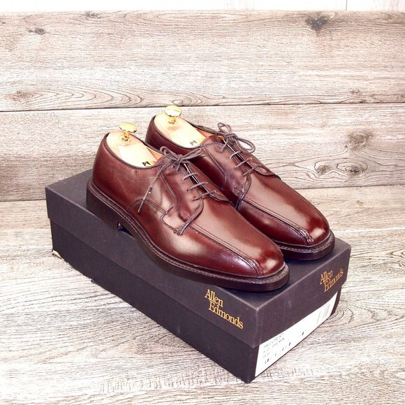 * NIB * $395 Allen Edmonds HILLCREST Derby 8 D Brown * add $15 new Cedar Trees main image 12